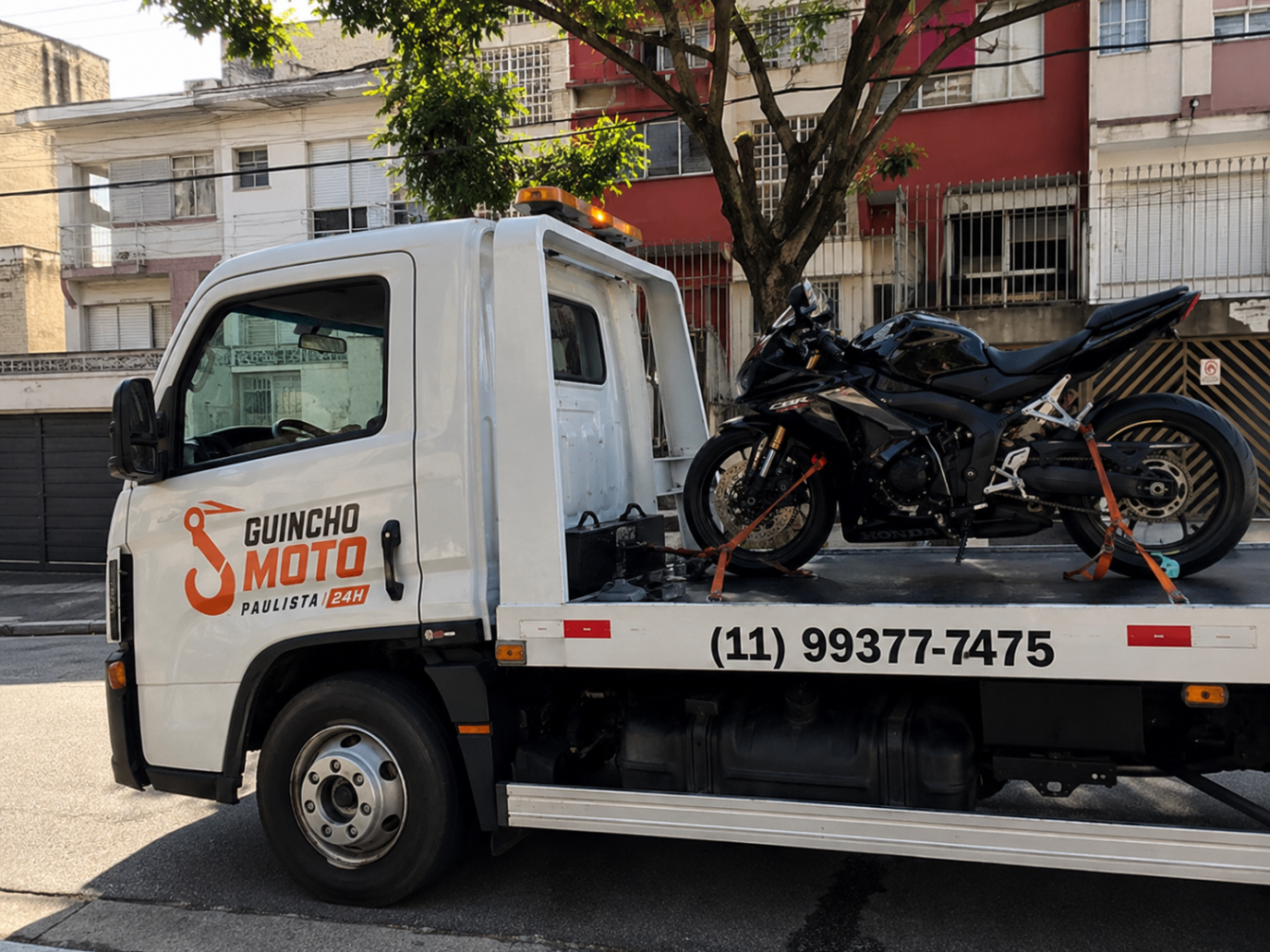 Transporte especial para moto esportiva, importada e alta cilindrada